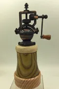 "Antique" Pepper Mill #2843 ~ Sumac, Douglass Fir, White Pine — GTO Woodturning