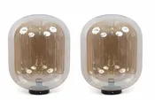 Amber Glass Globe Pendant Lamps