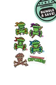 6 MINI STICKER BUNDLE - Sewer Dwellers