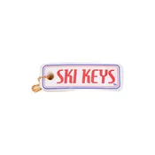 Retro Ski Lodge Floating Keychain
