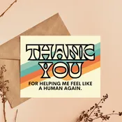 As Told By Ellie - Thank You Card Funny, Gift for Nurse, Doctor, Therapist