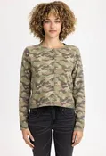 Camo Crop Cardi