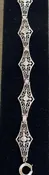 14k WG Filig bracelet/diamond