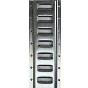 10' Series E-Track Flanged, Horizontal, Galvanized