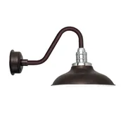 10" Peony Vintage Mahogany Bronze LED Barn Lights