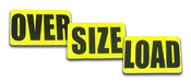 3-piece Magnetic Oversize Load Sign –  10″ x 17.5″ Per Piece
