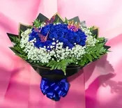 2 DZ OF ROSES ROYAL BLUE
