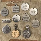 Charm necklace w/ bead