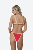 PQ Swim Ferrarini Crochet Bottom in Red