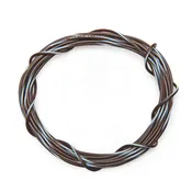 22 AWG Wire By-The-Foot: Brown/White Stripe