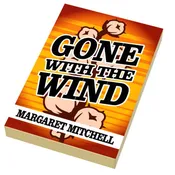 Gone with the Wind Book Tile (2x3) made using LEGO parts
