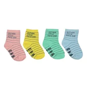 Kid's Library Card 4-Pack Socks | Sockshop