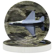 American Heroes – Plates Round 7″ “Jet” 8-pack