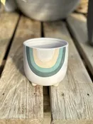 Blue Rainbow Pot 5″