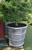 16″ Banded Tapering Lead Planter
