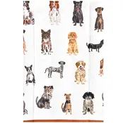Doggie Dog Double Sided Tea Towel