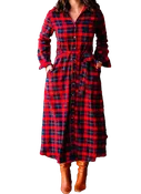 Alpine Lodge Flannel Maxi Dress