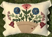 Wool Flower Pot Pillow Kit — The Stitching Well
