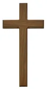 10 In Walnut Stain Cross - Made in USA