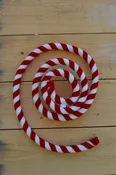 4-ft Wired Velvet Candy Cane Rope