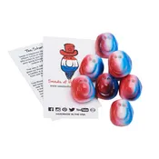 Bomb Pop Smiles – Red, White & Blue Handmade Ceramic Smiles | Limited Edition