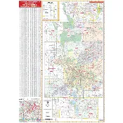 Akron, OH Wall Map