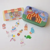 Circus Pals Washi Flake and Stationery Trinket Tin