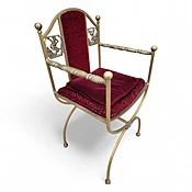 Antique Art Deco Oscar Bruno Bach Savonarola Chair