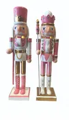 14" Pink & Gold Nutcracker