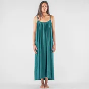 Anu Maxi Dress, teal double dye