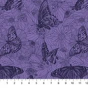 Anna Maria Textiles - Indelible Ink - Winging It (Blueberry)