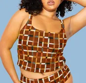 Colette Scoop Neck Tankini Top