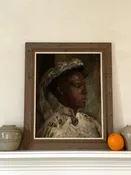 Portrait of a Woman in a Hat — Gray House Art & Antiques