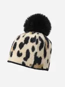 Animal Print Pom-pom Beanie