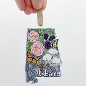 Acrylic Alabama State Favorites Ornament  - ONLINE EXCLUSIVE