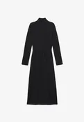Aimee Dress - Long black wool dress