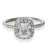 1.03 ct Cushion Modified Diamond Engagement Ring