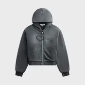 Acne Studios Sprayed Zip Hoodie - Faded Black