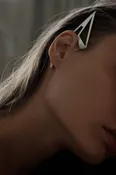 FINIAL EAR CUFF SILVER