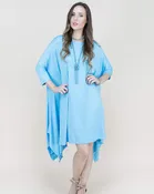 3/4 Sleeve Oversized Comfy Hankey Hem Swing Dress (OS) (Pack of 6)