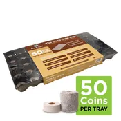 Char Coir Pre-Filled Coco Coir Propagation Tray, 50-Cell, Fits Standard 10 x 20 Trays
