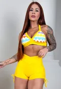 Be Fit Sunny with Colorful Hearts Bra Top