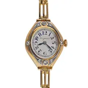 14K Yellow Gold Ladies Art Nouveau Wrist Watch by Longines
