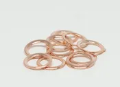 Copper Circles Stitch Markers — A Twisted Picot