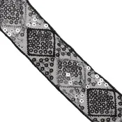 1 1/4" Fancy Sequin Trim : 310139SQ