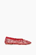 Alba Ballet Flat in Red Netting