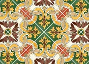 AL 215 4‑Tile Talavera Pattern