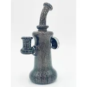 2 Kind Glass 7" Gold Dichro Hybrid Rig