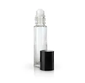 10 ml. Glass Roller Bottle | Clear | 5-Pack
