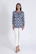 Alexandra Top Iron Gates Navy